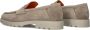SANTONI Loafers Heren Sue Penny Loafer Gz Maat: 10 Materiaal: Suède Kleur: Taupe - Thumbnail 3