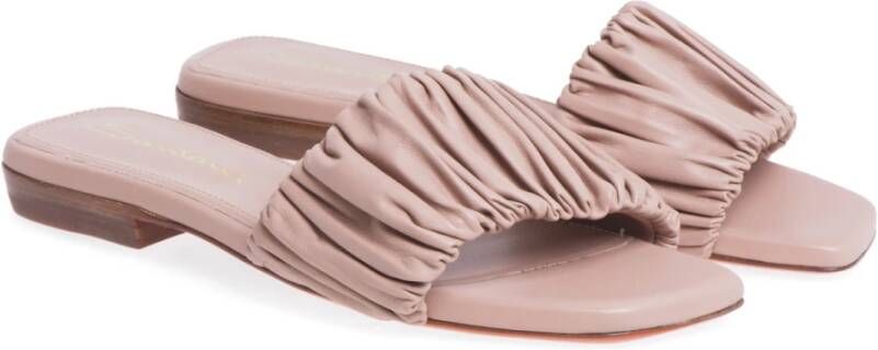 Santoni Teenslippers en Schuifafstellers Roze Dames