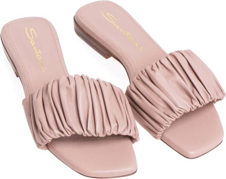 Santoni Teenslippers en Schuifafstellers Roze Dames