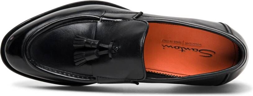 Santoni Urban Tassel Loafer Black Heren