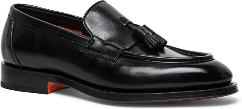 Santoni Urban Tassel Loafer Black Heren