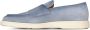 Santoni Velours Dubbele Monkstraps Rubberen Zool Italië Blue Heren - Thumbnail 3