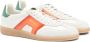 Santoni Witte Leren Lage Top Sneakers Multicolor Heren - Thumbnail 2