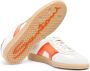 Santoni Witte Leren Lage Top Sneakers Multicolor Heren - Thumbnail 3