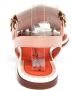 Santoni Witte leren sandaal met teenband - Thumbnail 2