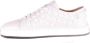 Santoni Witte leren slip-on sneakers - Thumbnail 2