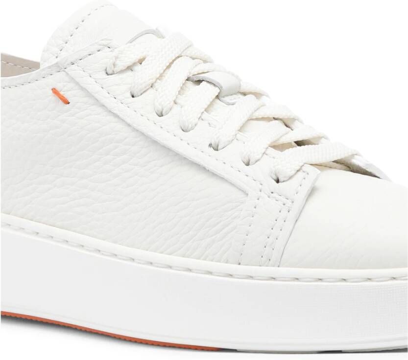 Santoni Witte leren sneaker voor dames
