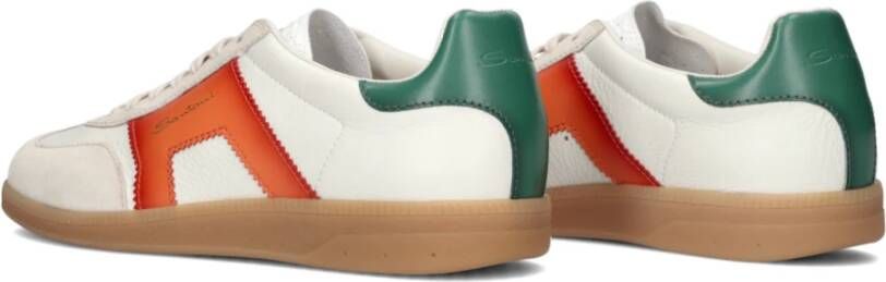 Santoni Witte Sneakers Combi Multicolor Heren