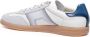 SANTONI Lage Sneakers Heren Dbs Olympic Maat: 10 Materiaal: Suède Kleur: Wit - Thumbnail 8
