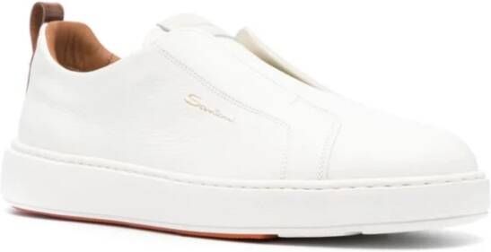 Santoni Witte Victor Sneakers White Heren
