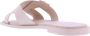 Santoni Zomerse Dames Sliders Wuya070435 Beige Dames - Thumbnail 2
