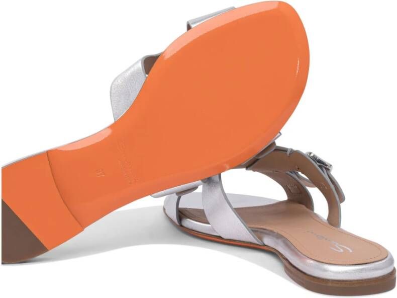 Santoni Zilveren Sandalen voor Vrouwen