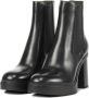 SANTONI Enkellaarsjes Dames 70512 Led Maat: 38 5 Materiaal: Leer Kleur: Zwart - Thumbnail 2