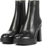 Santoni Zwarte Enkellaarsjes Black Dames - Thumbnail 2