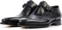 SANTONI Nette Schoenen Heren 13179 Maat: 39 5 Materiaal: Leer Kleur: Zwart - Thumbnail 3