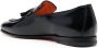 Santoni Zwarte geborsteld leren tassel loafers Black Heren - Thumbnail 4