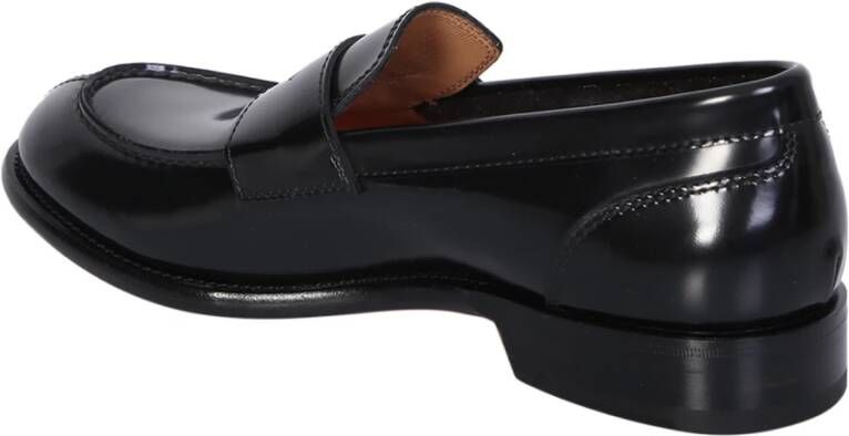 Santoni Zwarte leren loafers