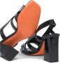 Santoni Zwarte Leren Sandalen voor Vrouwen - Thumbnail 2