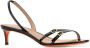 Santoni Zwarte leren Virna sandalen - Thumbnail 2