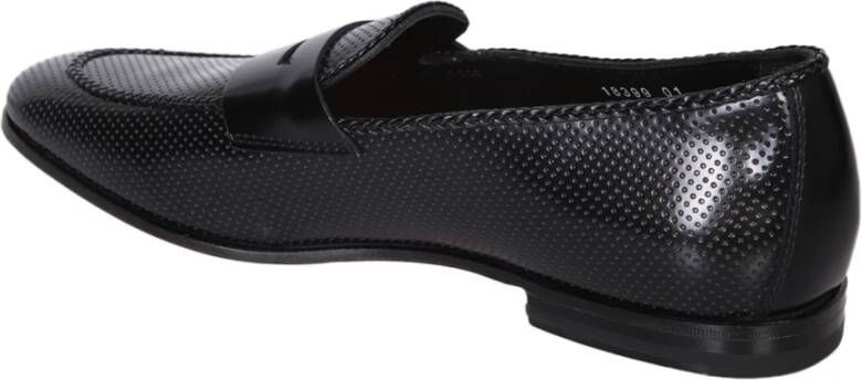 Santoni Zwarte Loafers voor Mannen