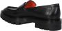 Santoni Zwarte Penny Loafer met Ronde Neus Black Dames - Thumbnail 8