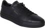 Santoni Heren leren dubbele gesp sneaker Black Heren - Thumbnail 11
