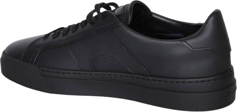 Santoni Zwarte Sneakers Ss24 Black Heren
