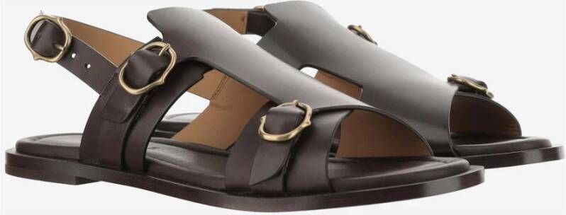 Sartore Flat Sandals Brown Dames