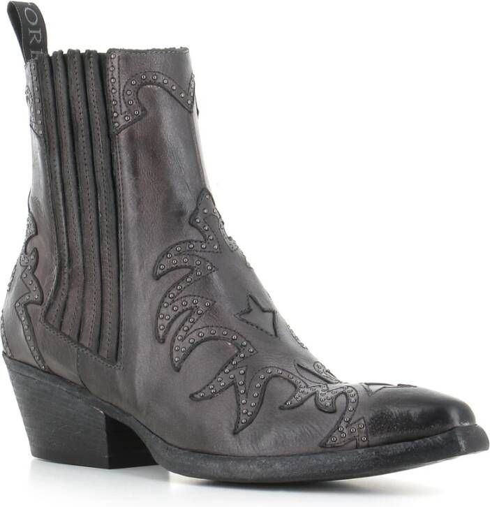 Sartore Vintage Antraciet Leren Laarzen Gray Dames