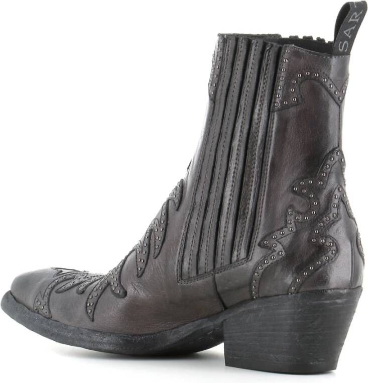 Sartore Vintage Antraciet Leren Laarzen Gray Dames