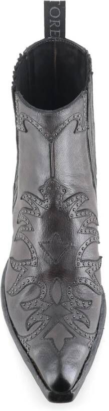Sartore Vintage Antraciet Leren Laarzen Gray Dames