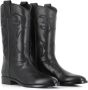 Sartore Vintage Zwarte Leren Laarzen Black Dames - Thumbnail 2