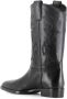 Sartore Vintage Zwarte Leren Laarzen Black Dames - Thumbnail 4