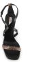 Sartore Zwarte leren sandalen met gesp - Thumbnail 2