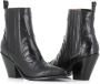 Sartore Zwarte leren Texano laarzen Black Dames - Thumbnail 1