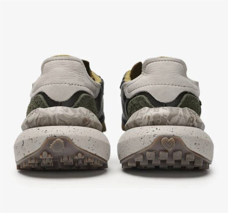 Satorisan Groene Leren Sneakers met Metta Love Zool Green Heren