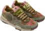 Satorisan Chacrona Suede Casual Sneakers Vintage Leer Sneakers Kleur Kilim Green - Thumbnail 13