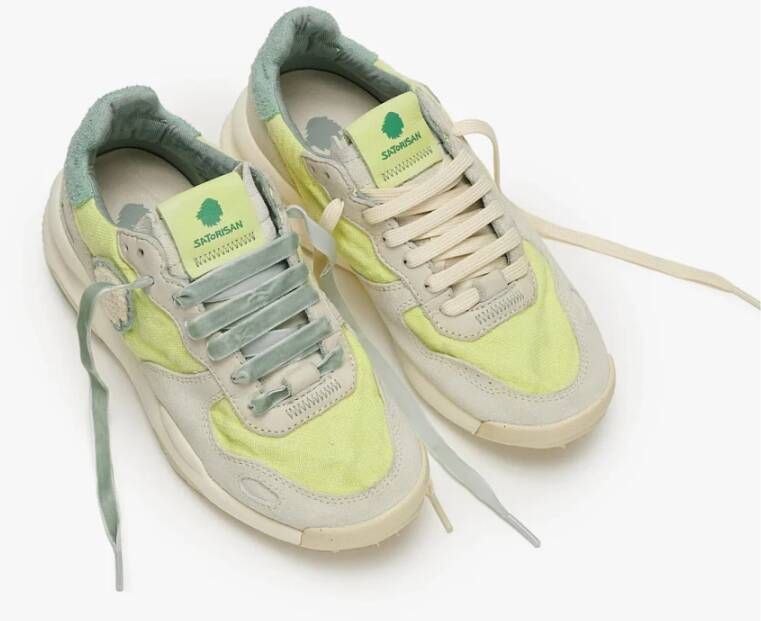 Satorisan Groene Sneakers Green Heren