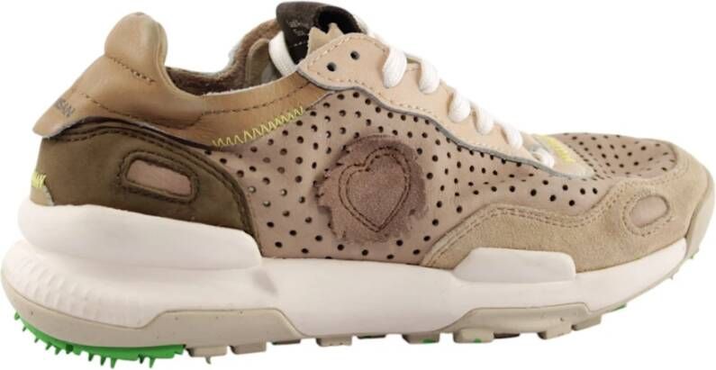 Satorisan Peach Laser Cream Sneakers
