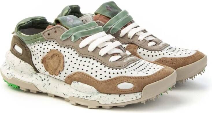 Satorisan Laser-Cut Leren Sneaker Chacrona Model Multicolor Dames