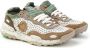 Satorisan Laser-Cut Leren Sneaker Chacrona Model Multicolor Dames - Thumbnail 2