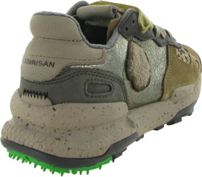 Satorisan Luipaardprint Schoenen Warm Taupe Multicolor Heren