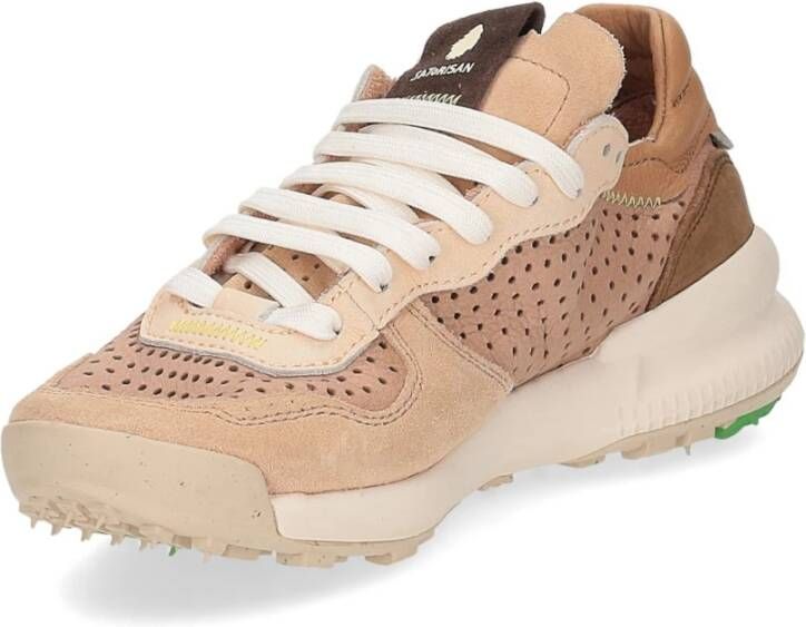 Satorisan Premium Laser Sneakers in Roze en Bruin