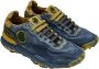 Satorisan Chacrona Premium Casual Sneakers Unisex Vintage Leer Sneakers Kleur Deep Blue - Thumbnail 3