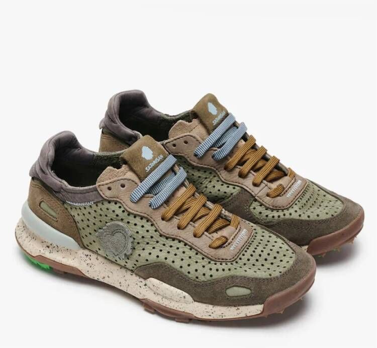 Satorisan Sneakers Groen Heren