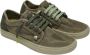 Satorisan Heisei Suede Casual Sneakers Unisex Vintage Leer Sneakers Kleur Peat Green - Thumbnail 3