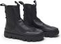 Satorisan Unalome Elastics Premium Enkel Laarzen Vrouwen Vintage Leer Laarzen Kleur Black - Thumbnail 3