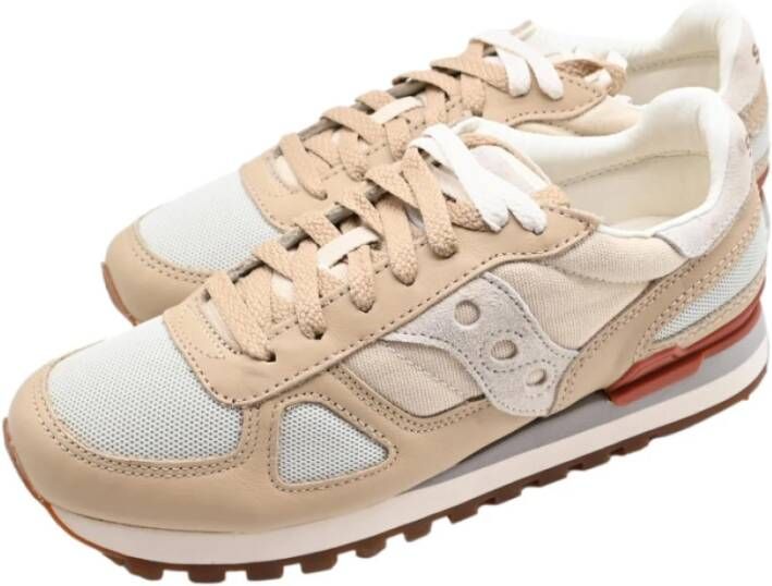 Saucony Beige Brown Shadow Sneakers Multicolor Heren