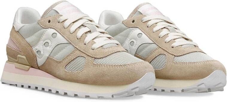 Saucony Beige Sneakers Shadow Original Stijlvol Comfort Multicolor Dames