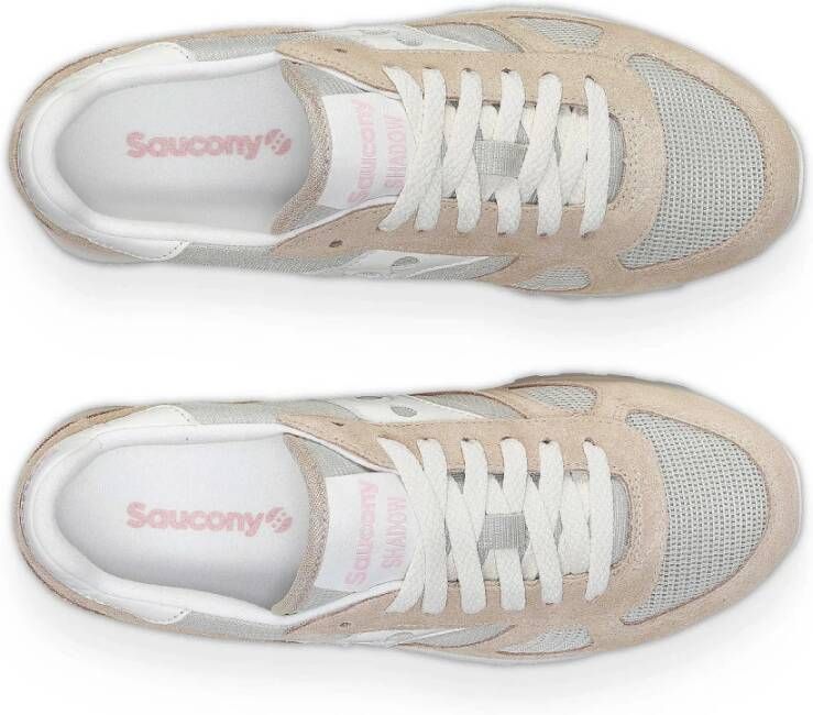 Saucony Beige Sneakers Shadow Original Stijlvol Comfort Multicolor Dames